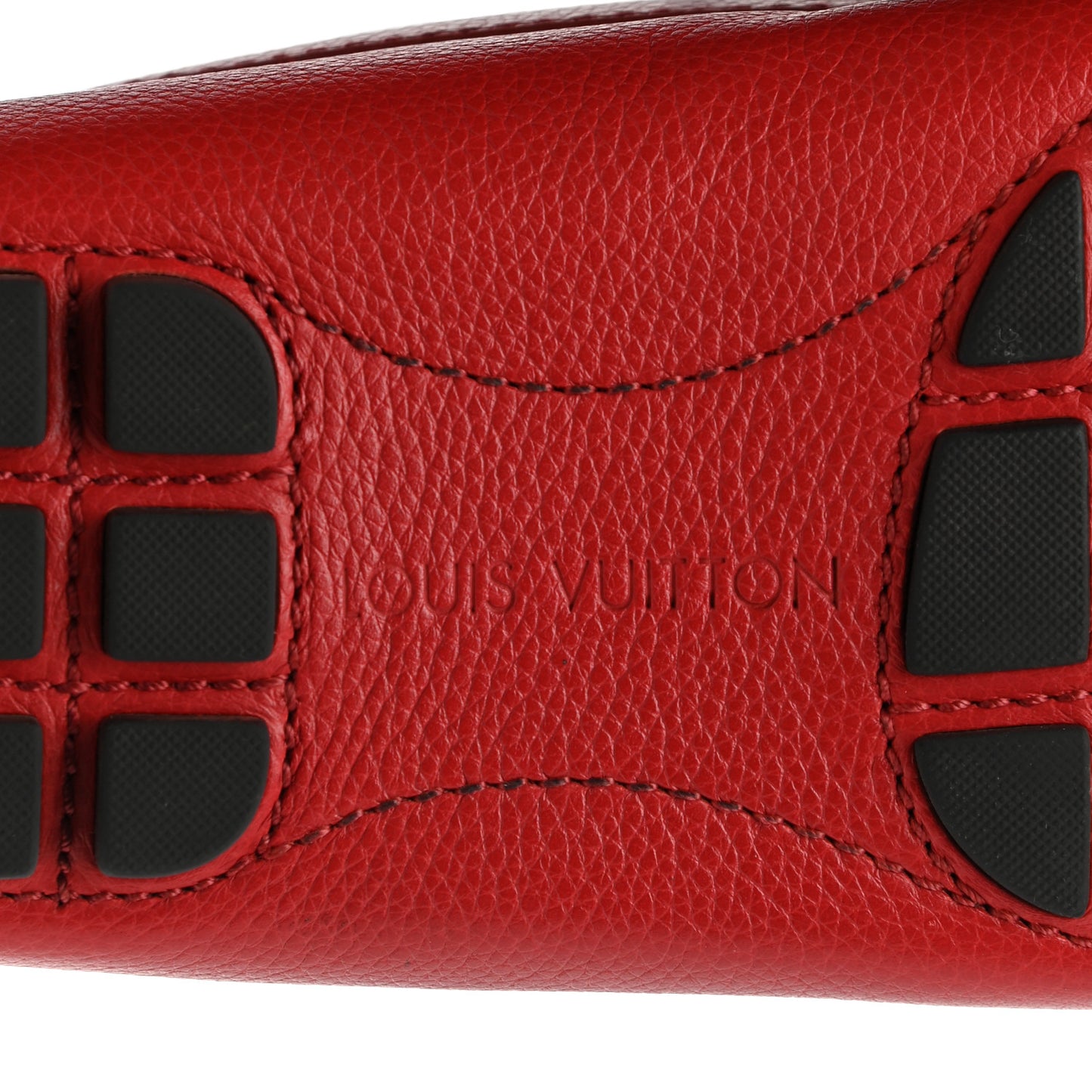 Calfskin Mens Monte Carlo Car Shoe Moccasin Loafers 11 Red