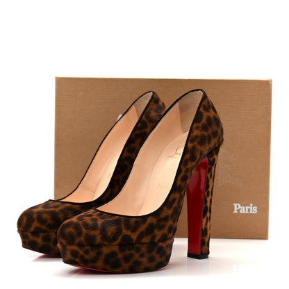 Christian Louboutin Calf Hair Leopard Print Mini Chad Bibi 140 Pumps 38 10 of 10