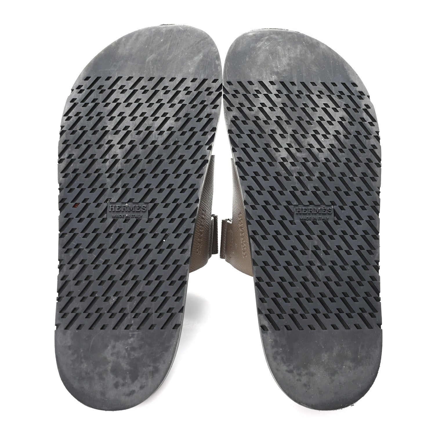 Hermes Epsom Womens Chypre Sandals 40 Etoupe 6 of 9
