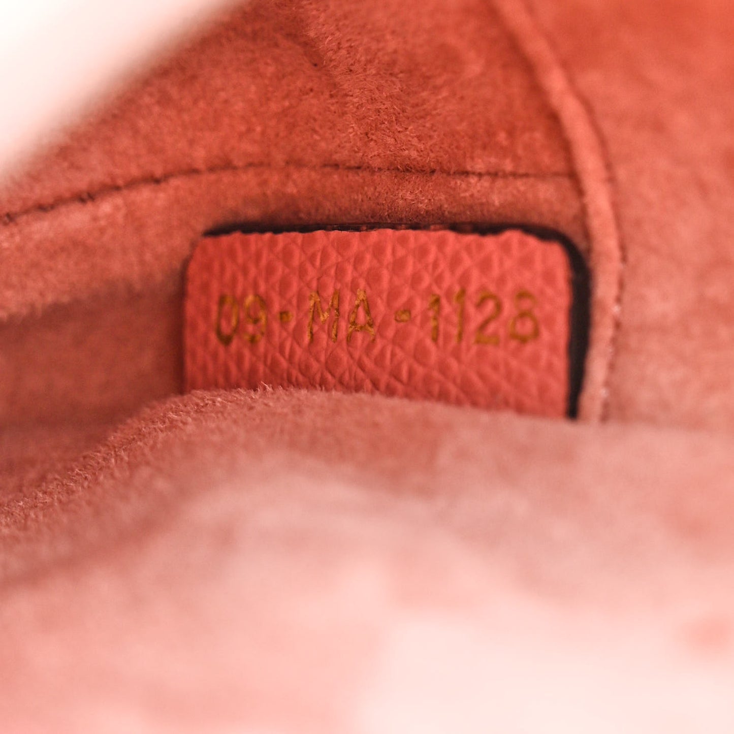 Grained Calfskin Mini Saddle Bag Pink