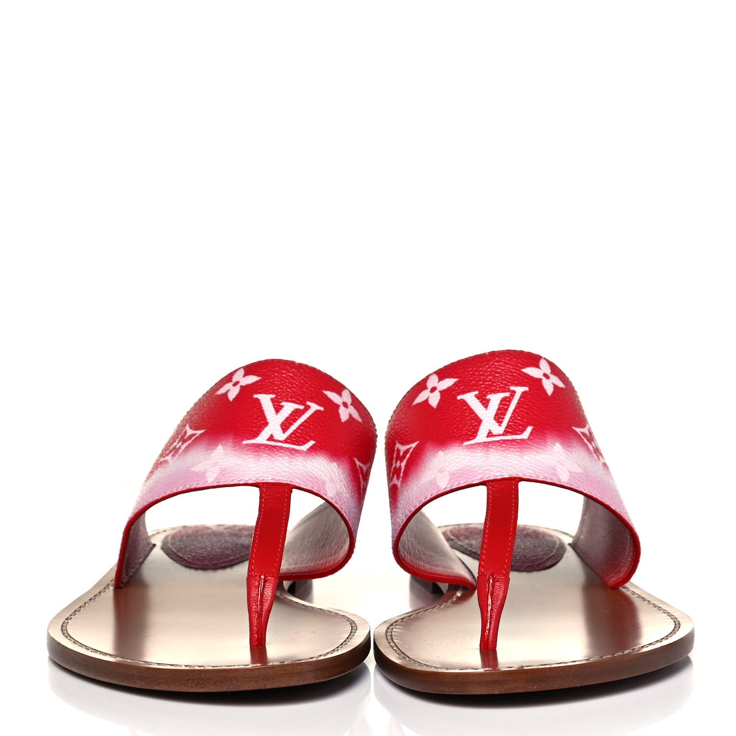 Monogram Escale Palma Sandals 37.5 Rouge