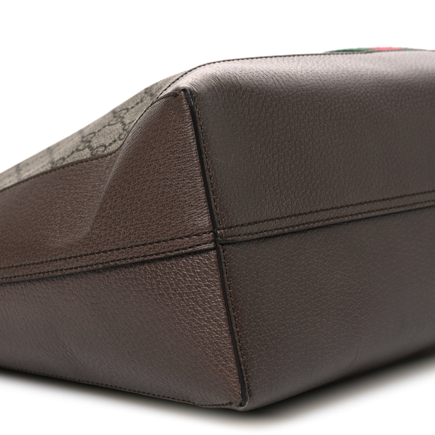 Gg Supreme Monogram Web Ophidia Tote Brown