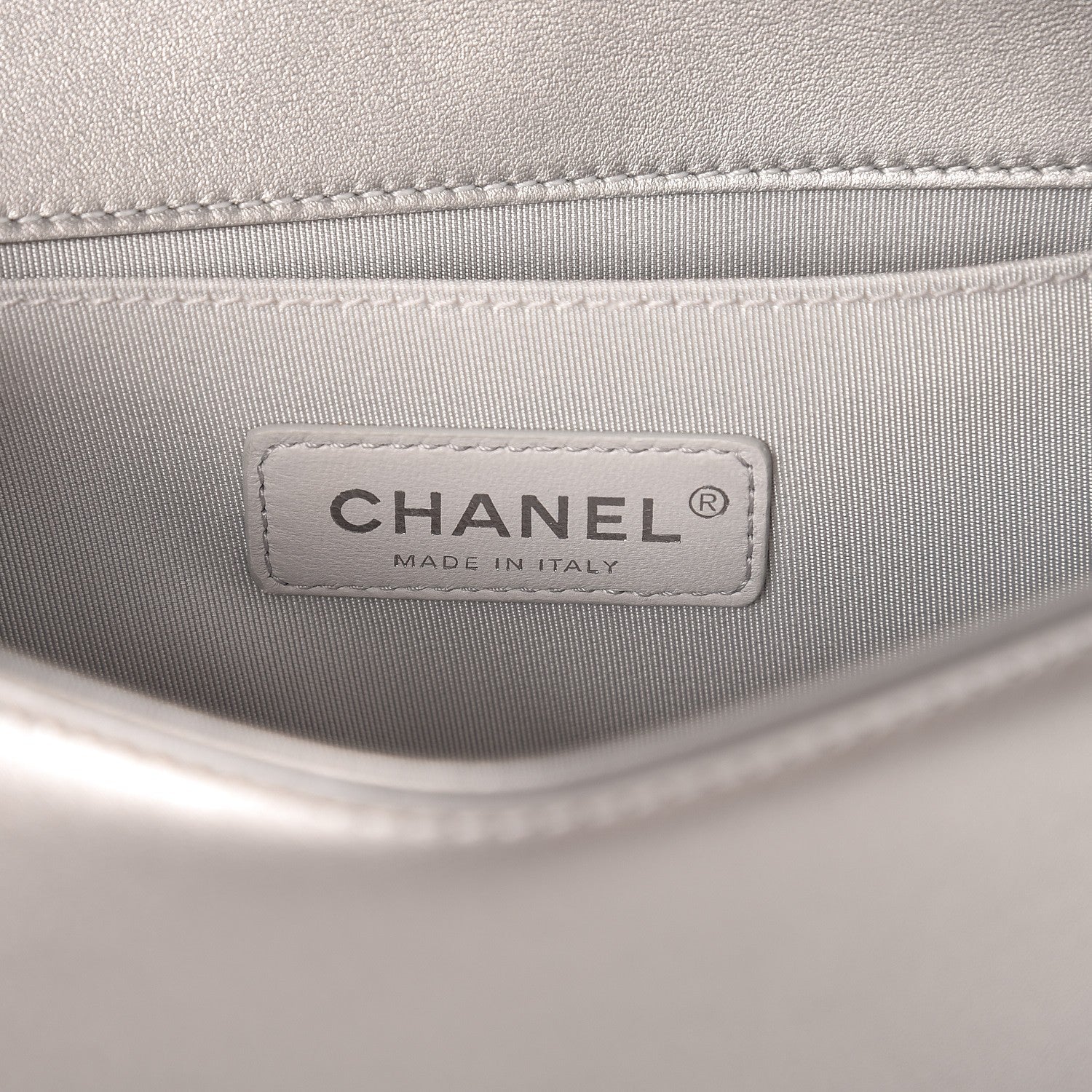 Chanel Metallic Lambskin PVC Quilted Small Boy Flap Blue 6 of 7