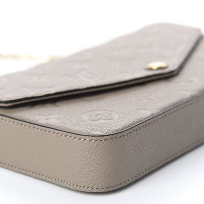 Louis Vuitton Empreinte Pochette Felicie Chain Wallet Tourterelle 5 of 10