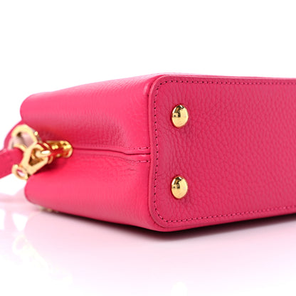 Louis Vuitton Taurillon Flower Chain Capucines Mini Rose Pondicherry 7 of 8