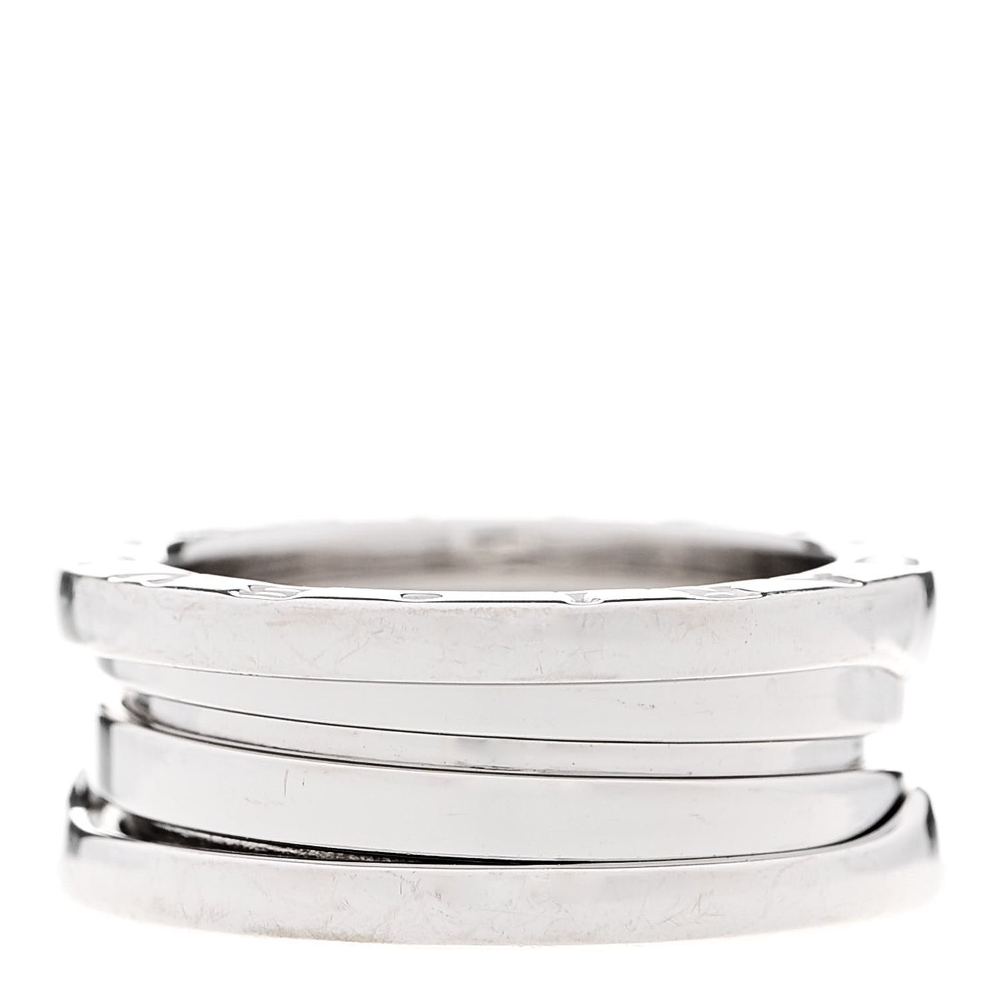 18K White Gold B.Zero1 Two-Band Ring 49 4.75