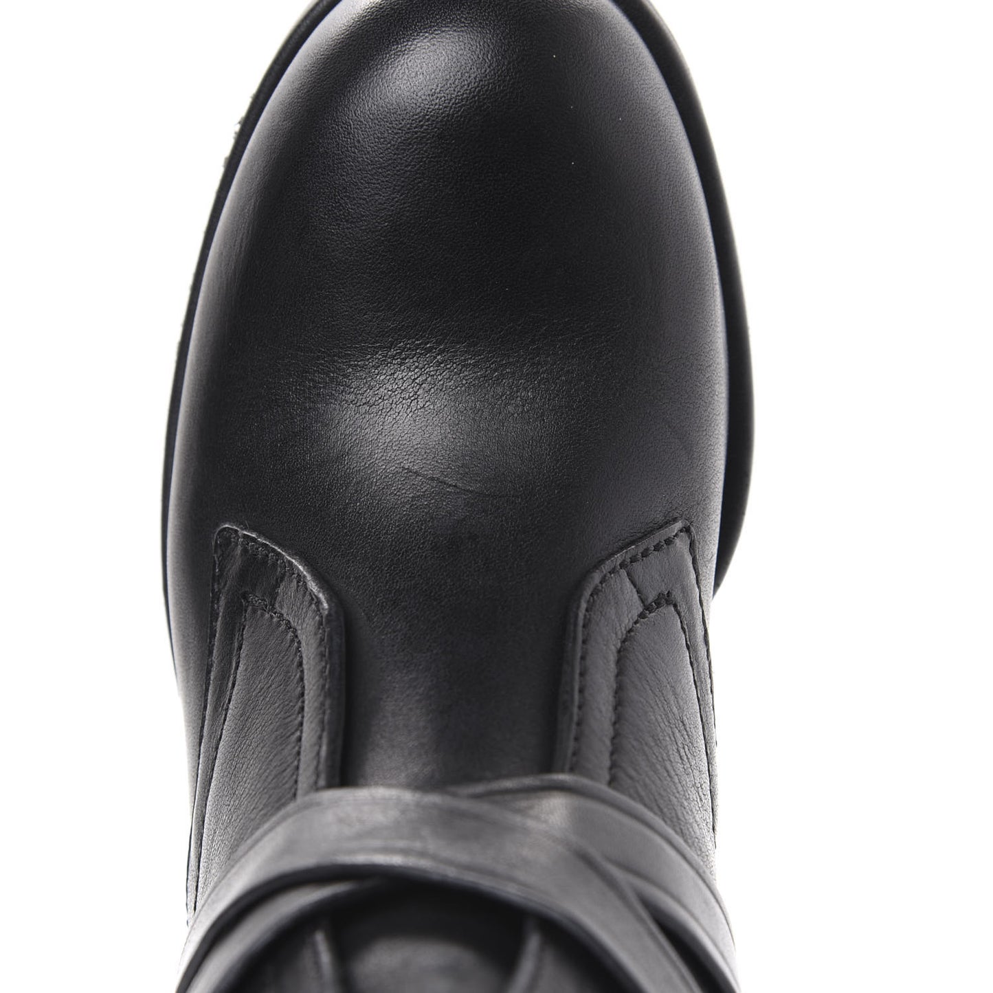 Grainy Calfskin Dalston Boots 35.5 Black