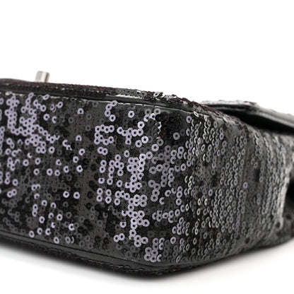 Chanel Sequin Lambskin Medium Moonlight on Water Flap Black 10 of 10