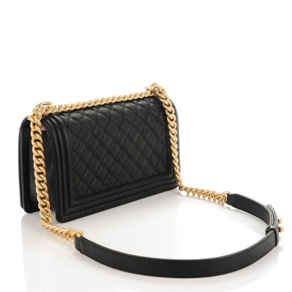Chanel Caviar Quilted Medium Boy Flap Black 3 of 7
