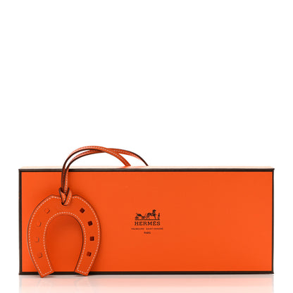 Hermes Swift Paddock Horseshoe Bag Charm Orange 4 of 4