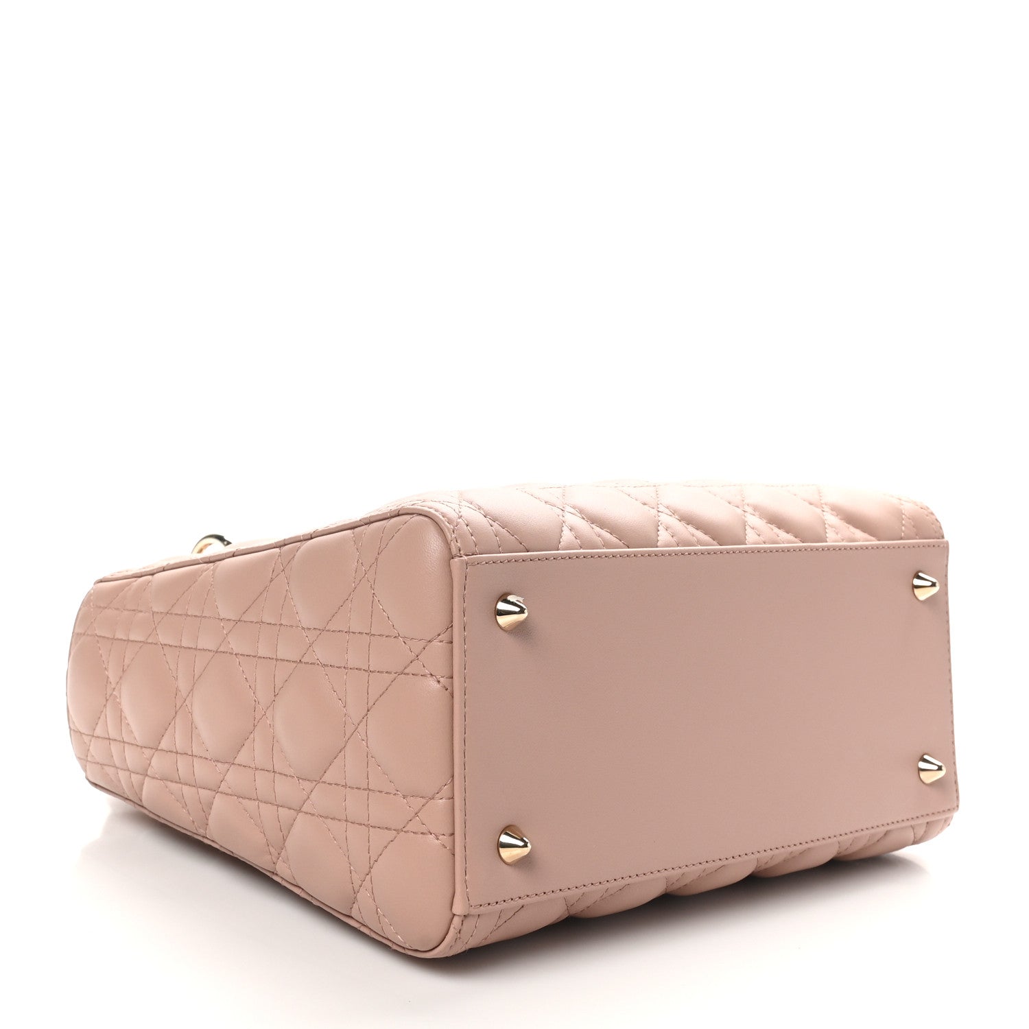 Christian Dior Lambskin Cannage Medium Lady Dior Bois de Rose 4 of 10