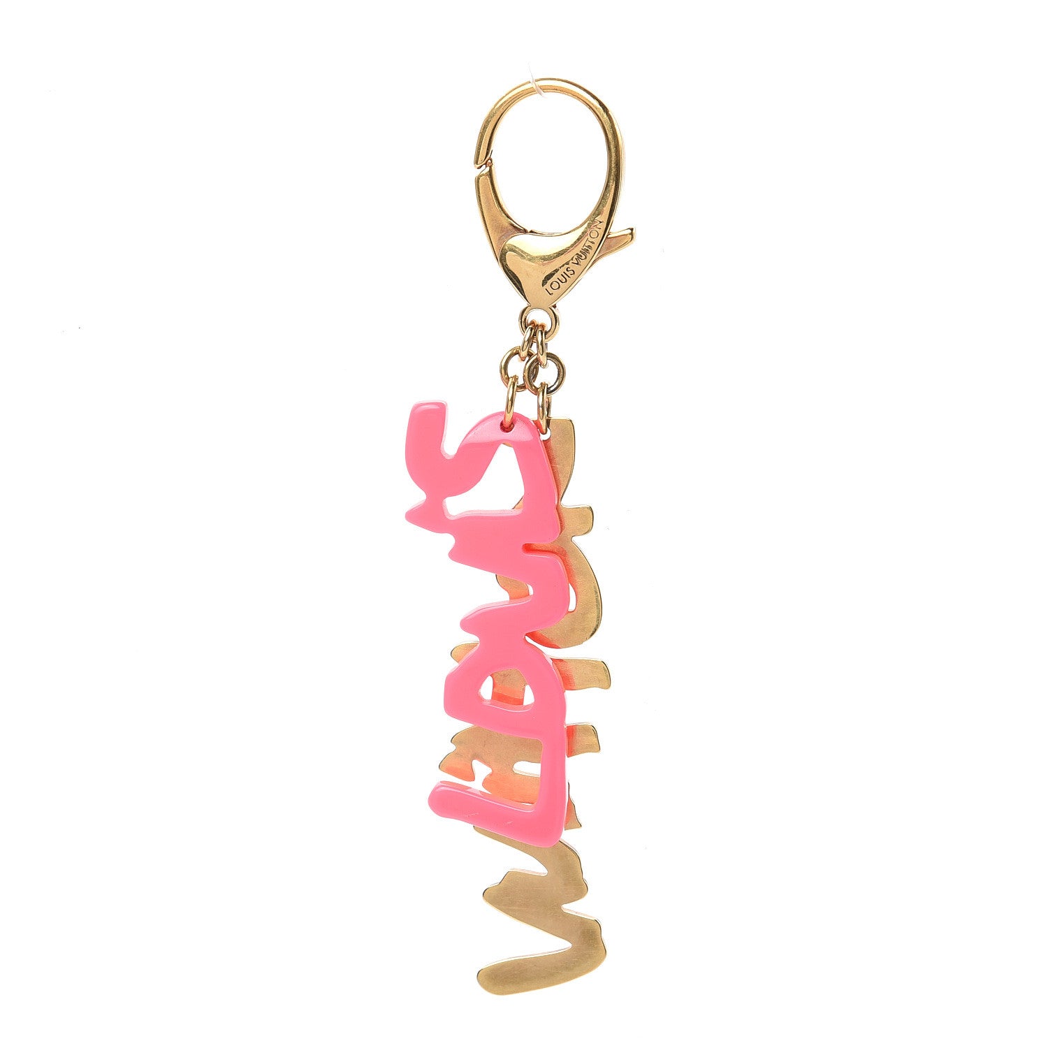 Louis Vuitton Graffiti Bag Charm Pink 1 of 4