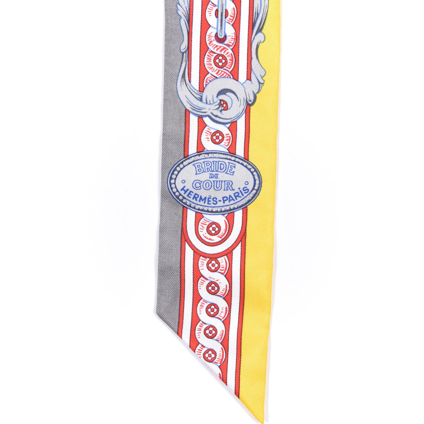 Silk Bride De Cour Twilly Gris Jaune Vif Rouge