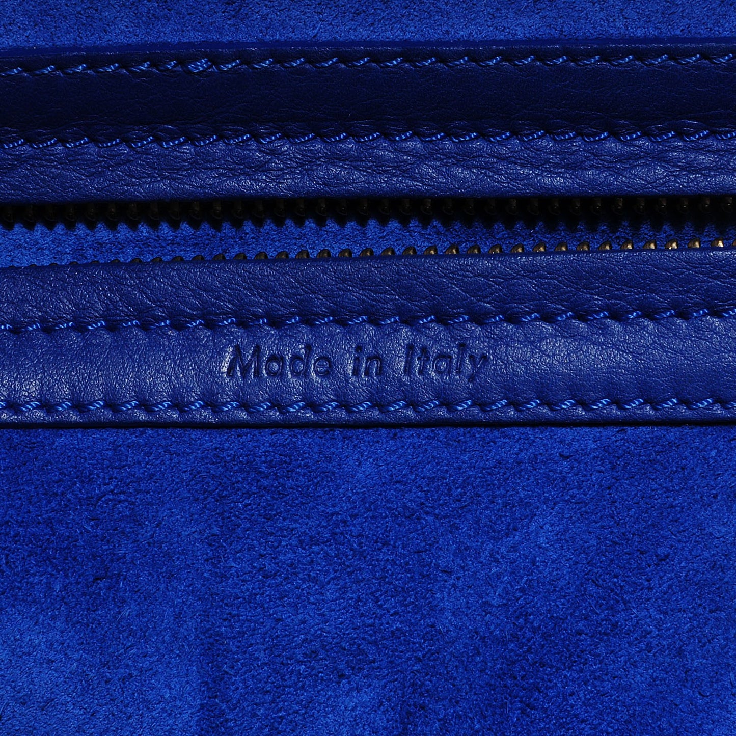 Supple Calfskin Medium Phantom Luggage Cobalt