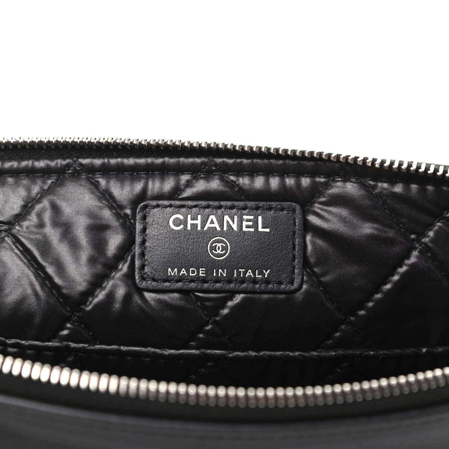 Chanel Metallic Calfskin Keyboard Pouch Black 6 of 9
