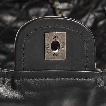 Chanel Aged Crumpled Calfskin Small Vintage Flap Black 8 of 9