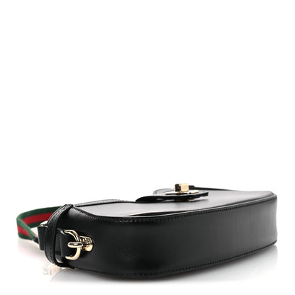 Gucci Calfskin Mini Moon Side Shoulder Bag Black 4 of 13