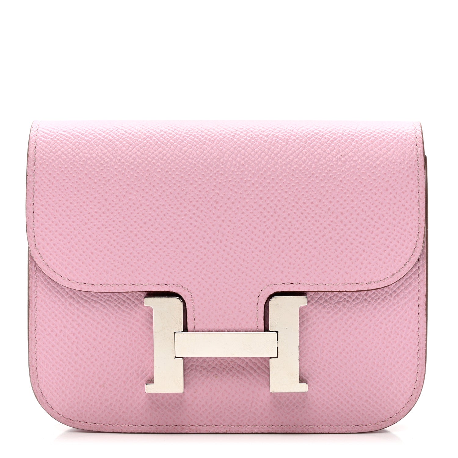 Hermes Epsom Constance Slim Wallet Mauve Sylvestre 1 of 7