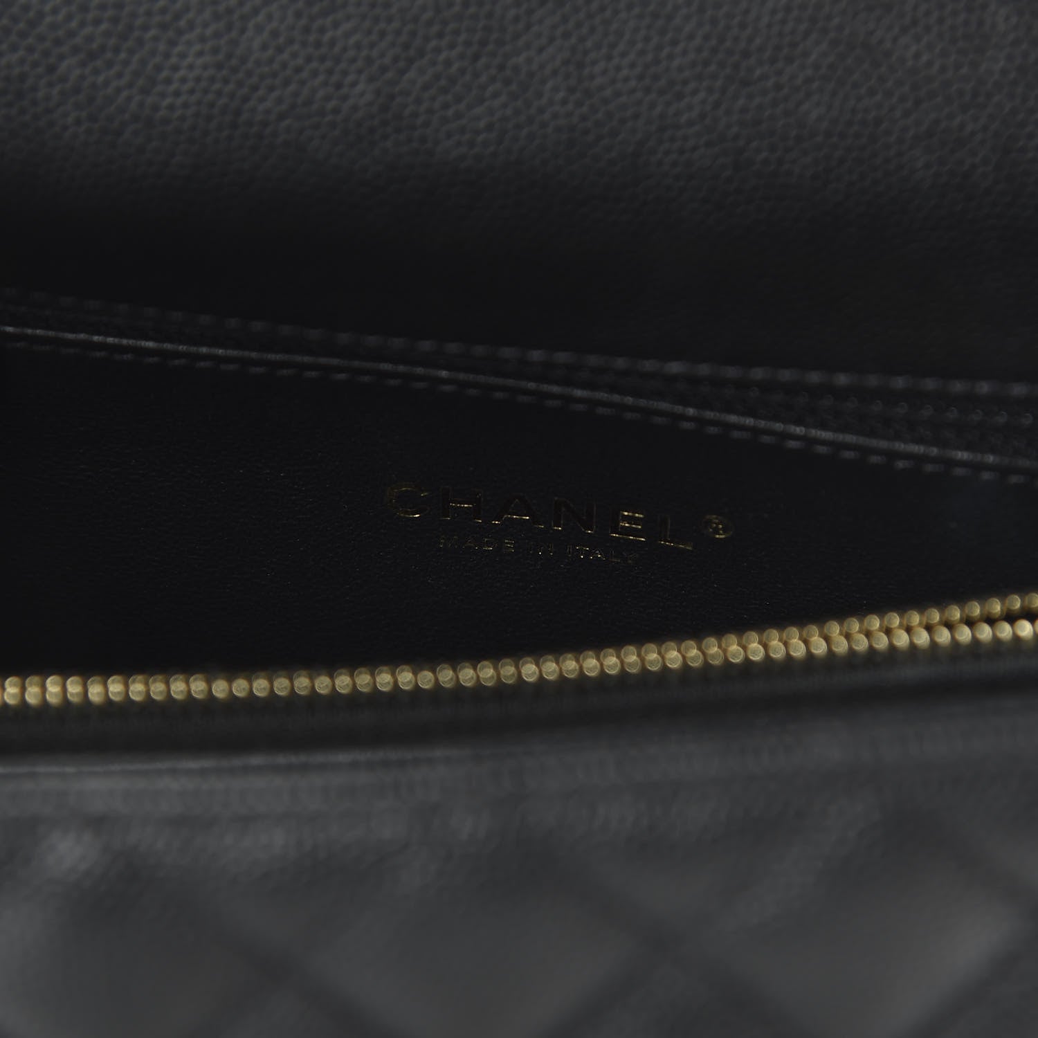 Chanel Caviar Lizard Quilted Small Coco Handle Flap Black 8 of 11
