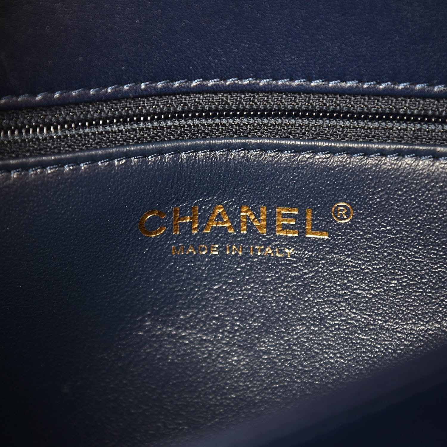 Chanel Lambskin Quilted Medium Trendy CC Flap Dual Handle Bag Navy Blue 6 of 9