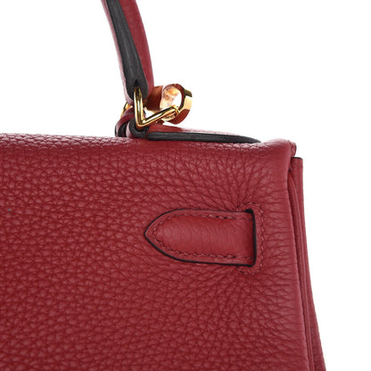 Hermes Togo Kelly Retourne 28 Rouge Grenat 33 of 37