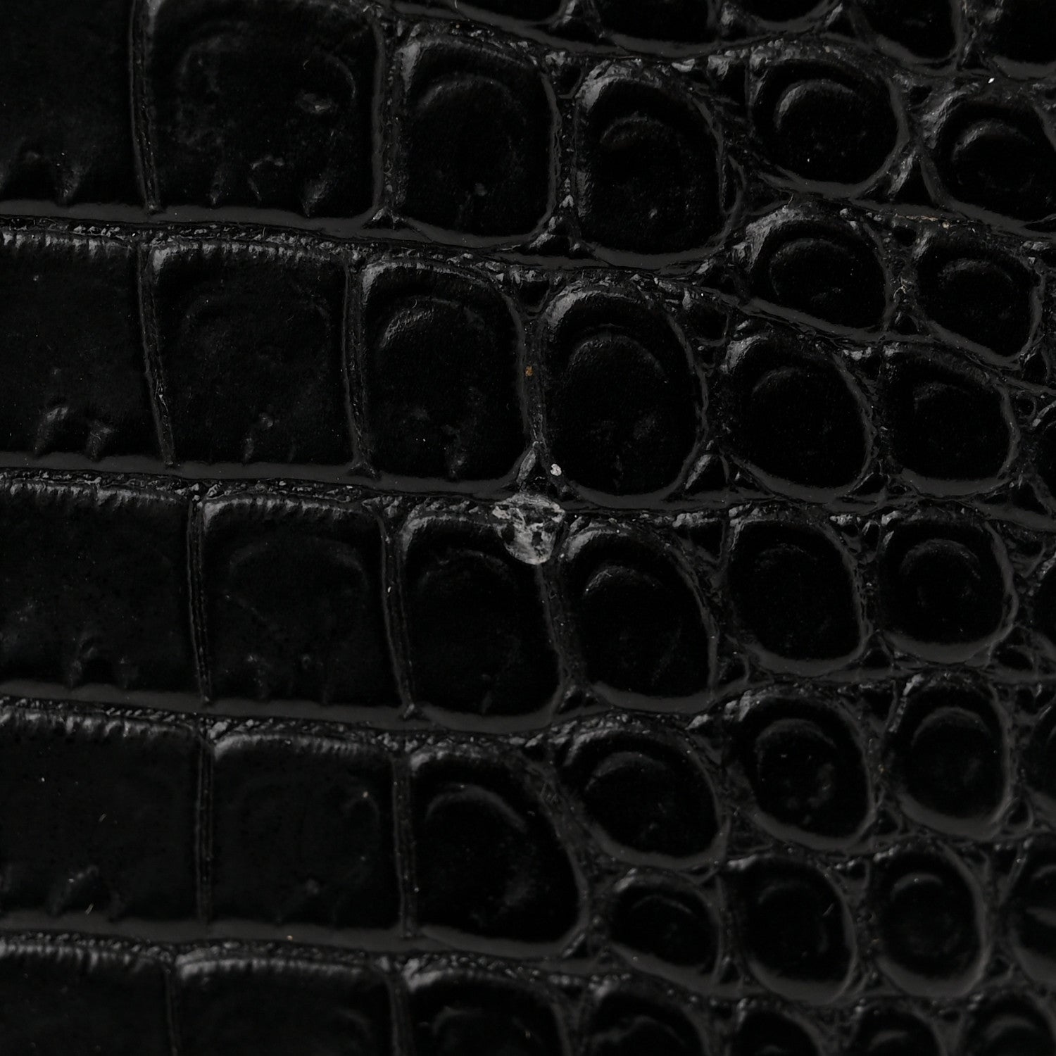 Saint Laurent Calfskin Crocodile Embossed Small Uptown Tote Black 14 of 16
