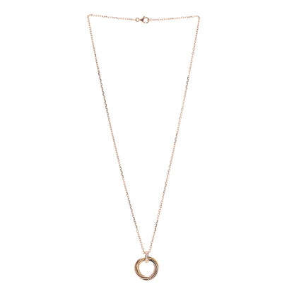 Cartier 18K Pink White Yellow Gold Diamond Trinity Pendant Necklace 3 of 6
