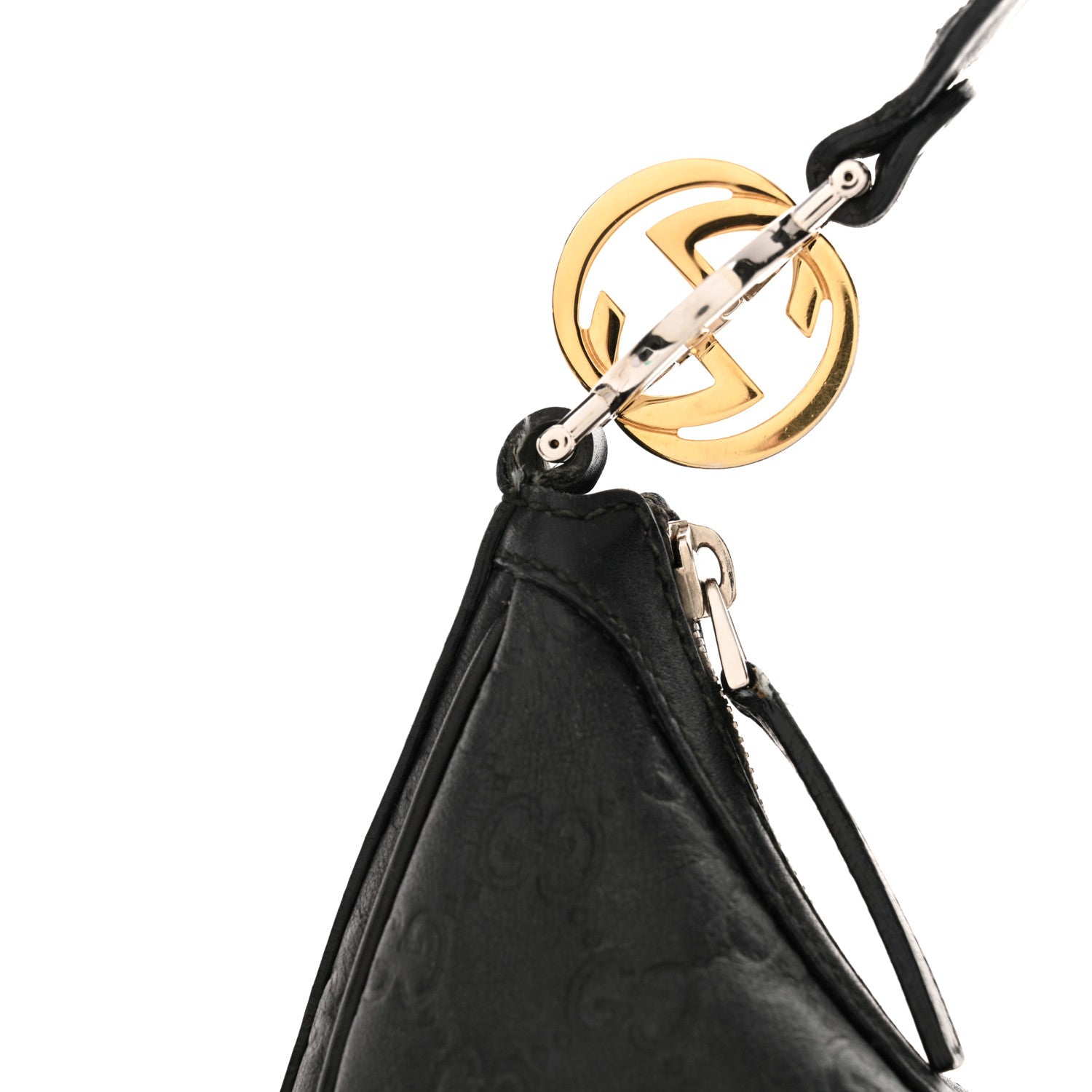 Gucci Guccissima Medium GG Twins Hobo Black 12 of 14