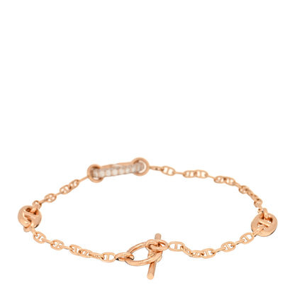 Hermes 18K Rose Gold Diamond PM Farandole Bracelet SH 2 of 4