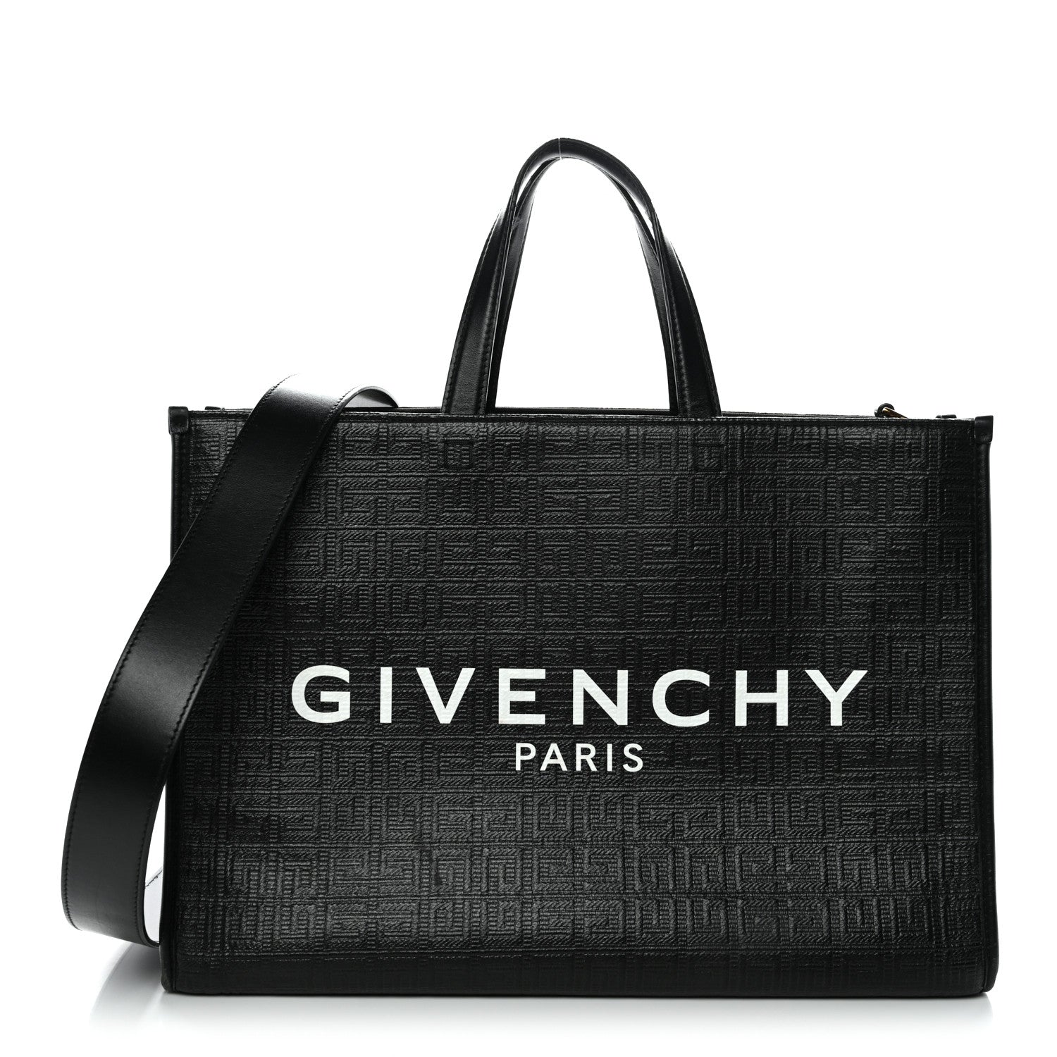 Givenchy 4G Coated Canvas Logo Medium G Tote Black 1 of 20