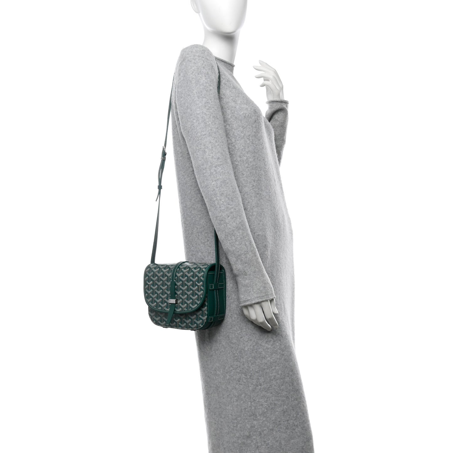 Goyardine Belvedere II PM Messenger Bag Green