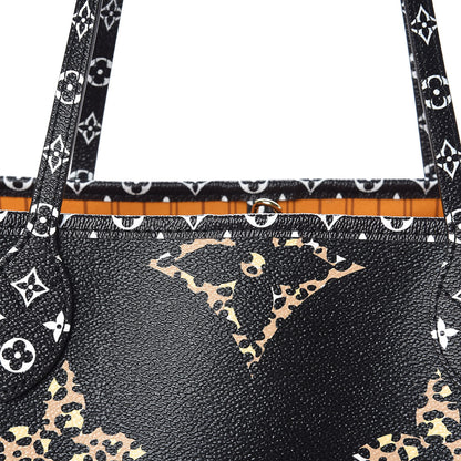 Louis Vuitton Monogram Giant Jungle Neverfull MM Black 8 of 10