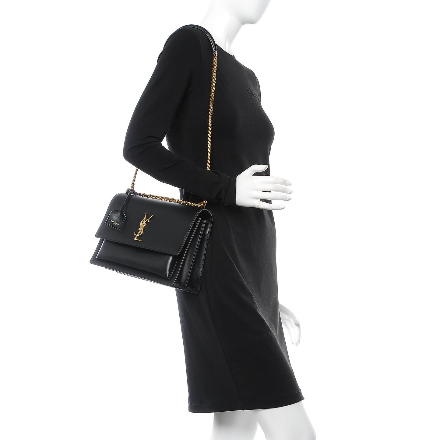 Calfskin Large Monogram Sunset Black