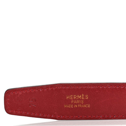 Hermes Box 18mm Constance H Belt 75 Black Rouge H 3 of 6