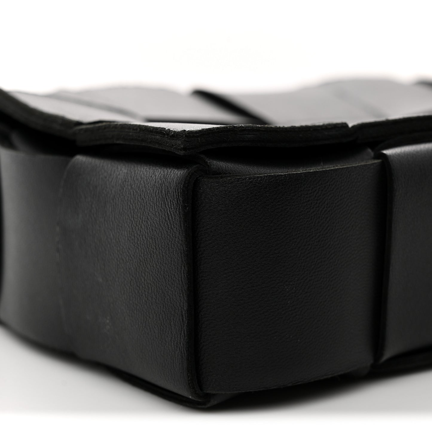 Nappa Maxi Intreccio Cassette Bag Black