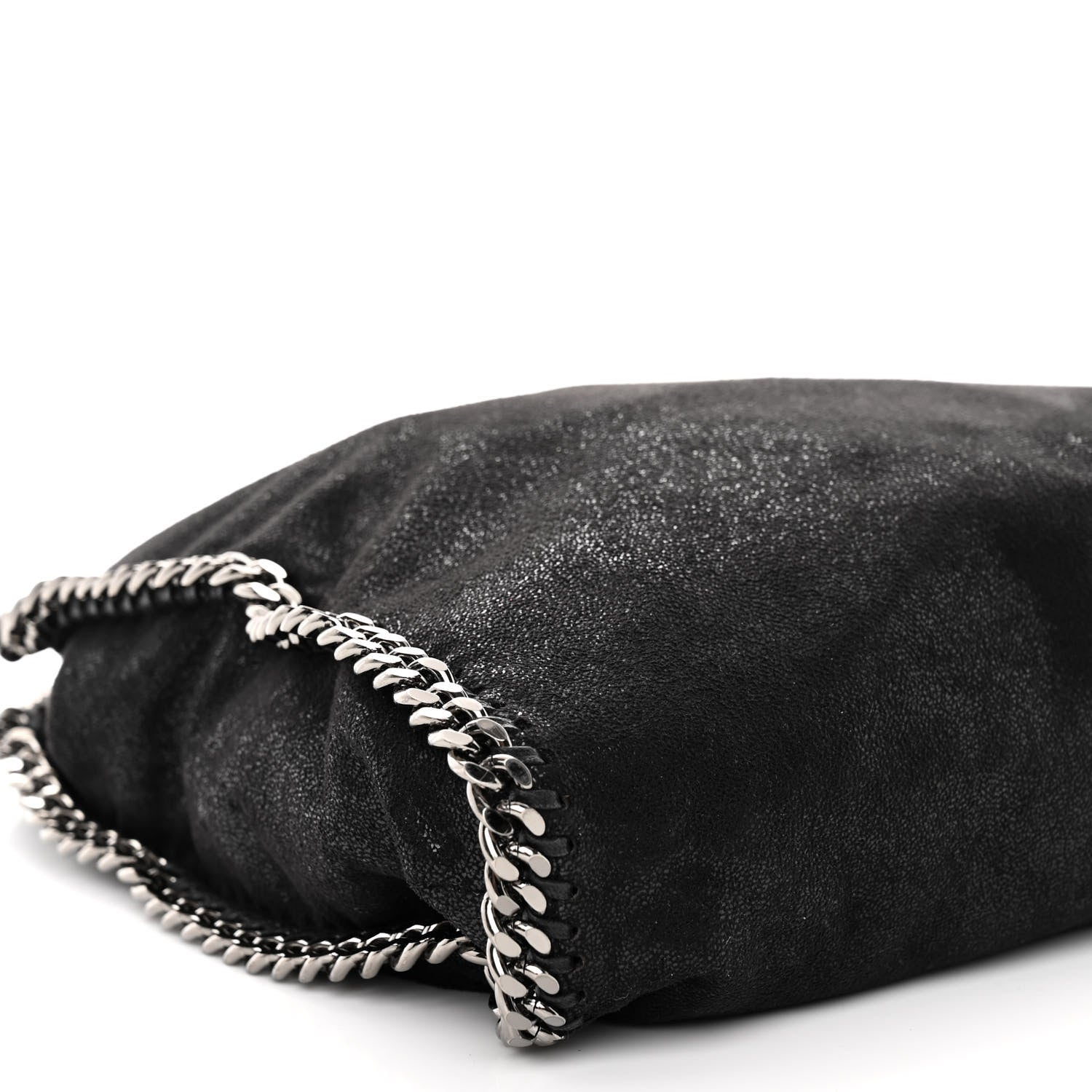 Stella McCartney Shaggy Deer Falabella Fold Over Tote Black 8 of 9