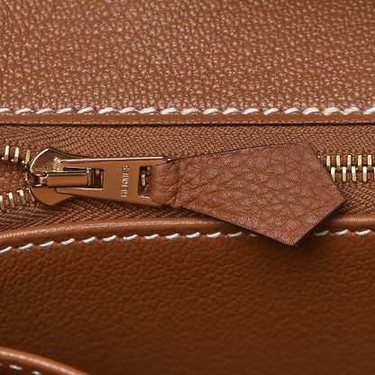Hermes Togo Birkin 25 Gold 19 of 34