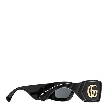 Gucci Oversized Rectangular Acetate Frame GG Marmont Logo Sunglasses GG0811S Black 4 of 7