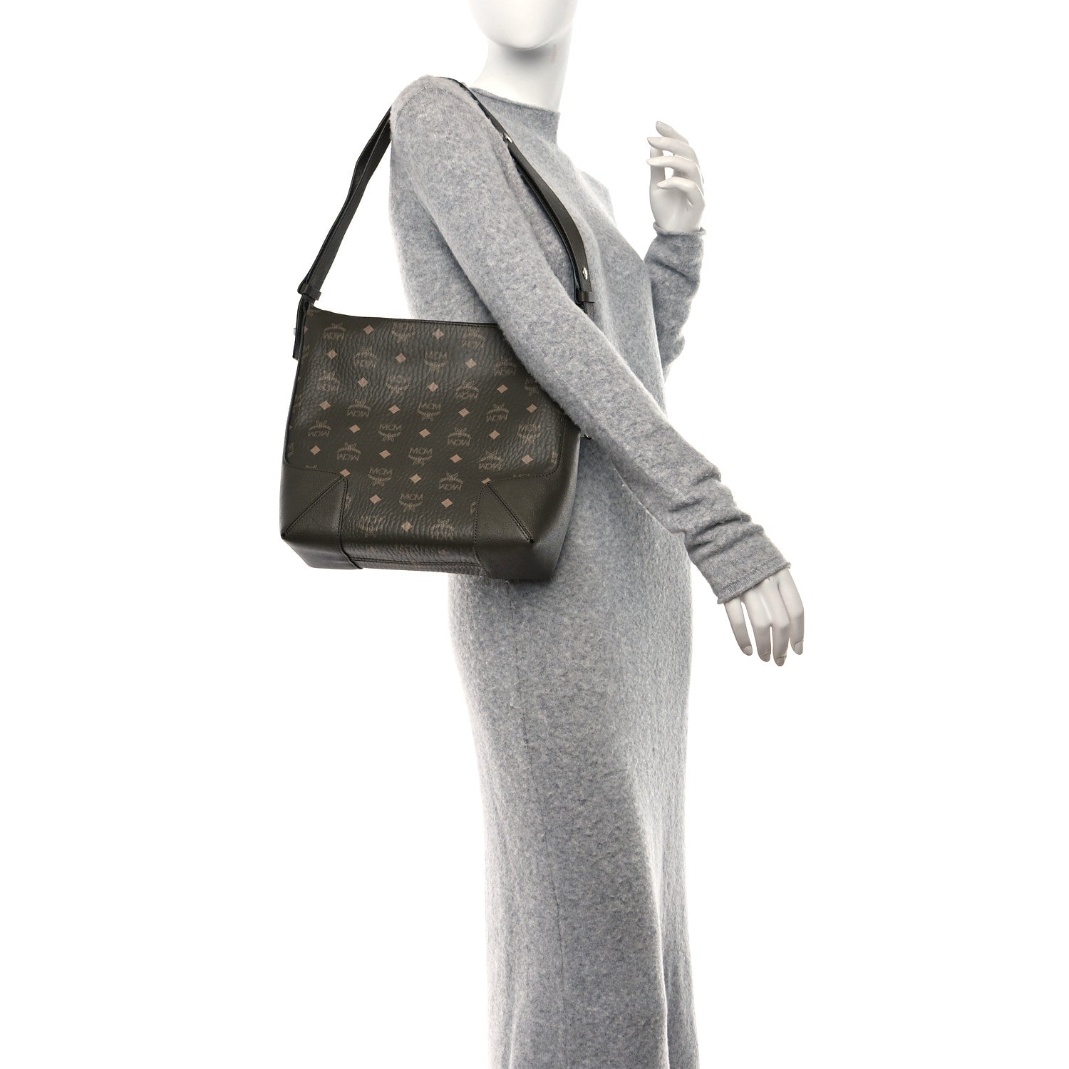 MCM Visetos Large Klara Hobo Sea Turtle 2 of 8