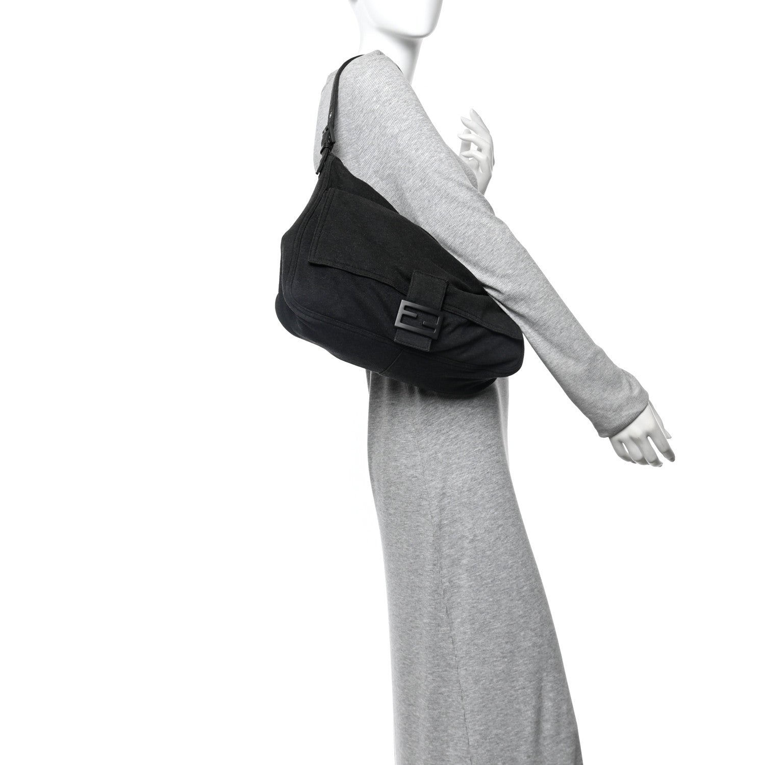 Fendi Jersey Mama Baguette Black 2 of 13