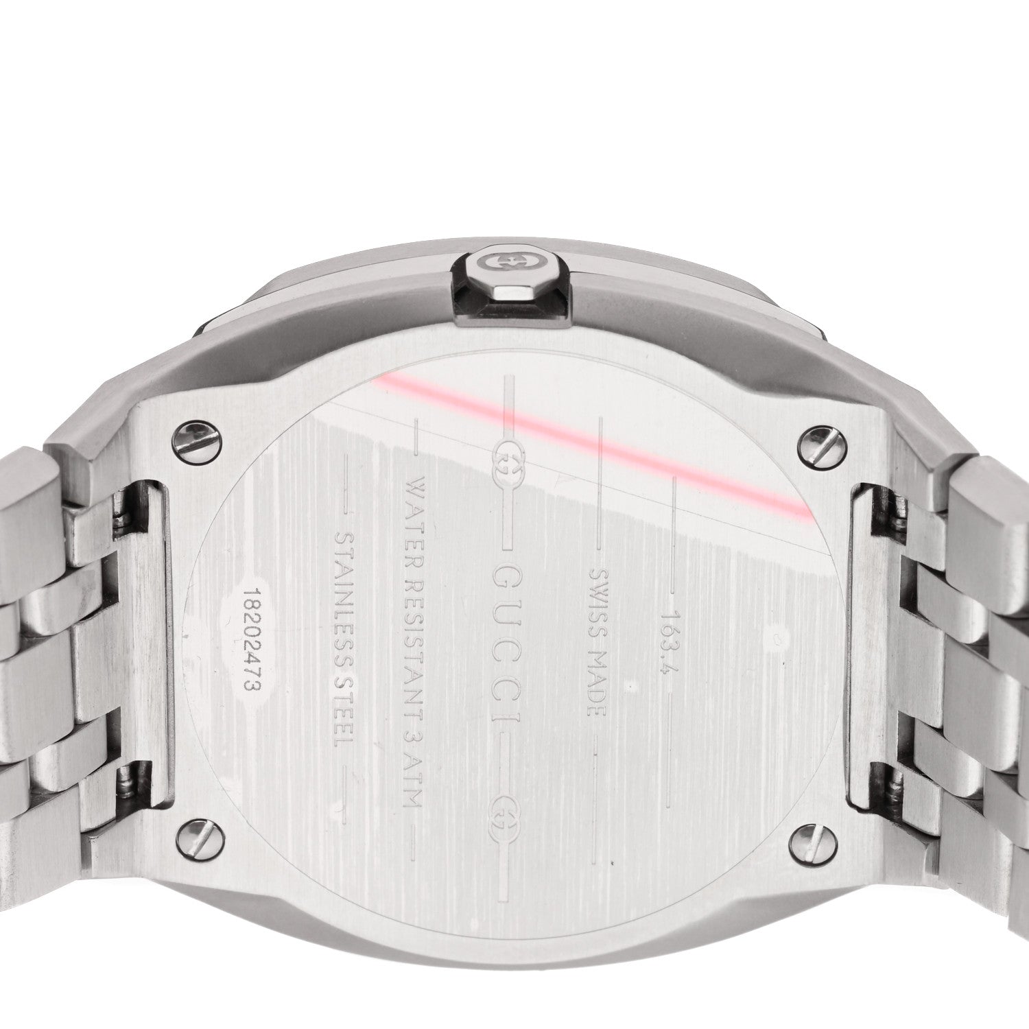 Gucci Stainless Steel Diamond Bezel 34mm 25H Quartz Watch 4 of 5