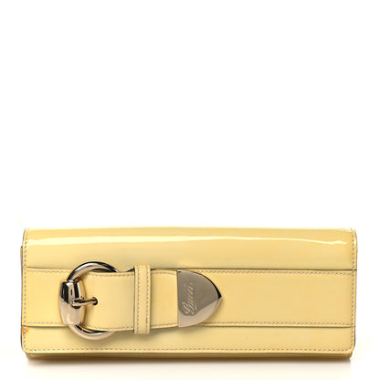 Gucci Patent Romy Clutch Off White 1 of 12