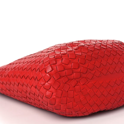 Bottega Veneta Nappa Intrecciato Bucket Bag Red 8 of 9