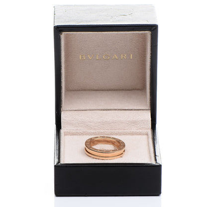 Bulgari 18K Rose Gold B.Zero1 Ring 55 7.25 6 of 6