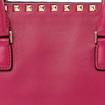 Valentino Garavani Vitello Rockstud Tote Deep Cyclamin 7 of 21