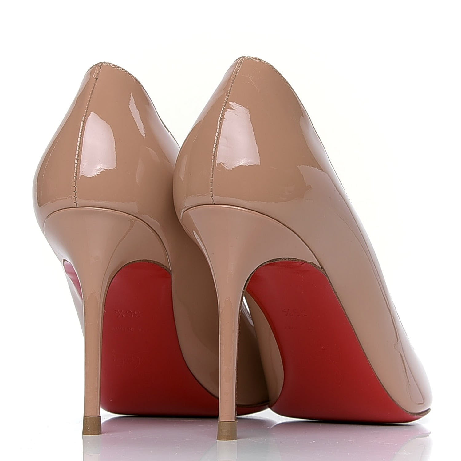 Christian Louboutin Patent Kate 85 Pumps 36.5 Nude 3 of 5