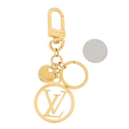 Louis Vuitton LV Circle Bag Charm Key Holder Gold 2 of 5