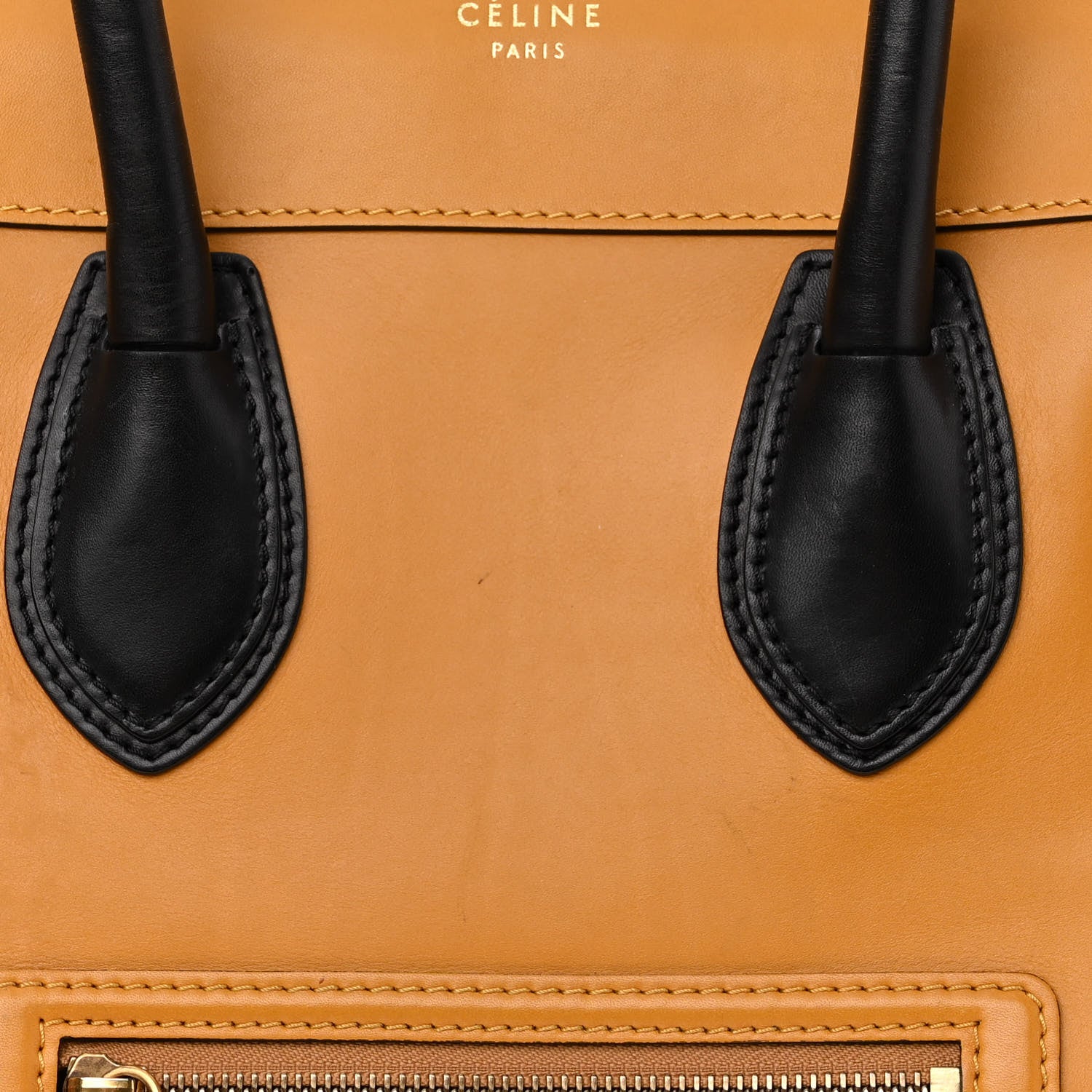 Celine Smooth Calfskin Mini Luggage Amber 7 of 13