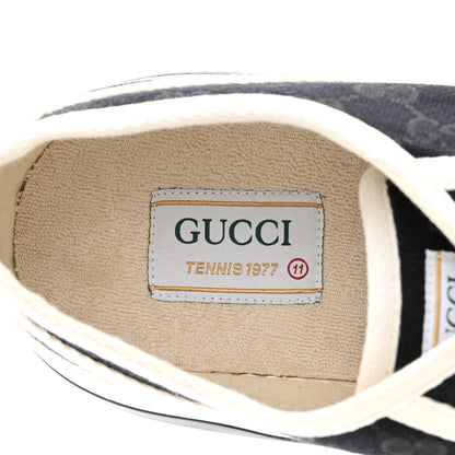 Gucci GG Monogram Mens 1977 Tennis Platform 52mm Sneakers 11 Black Mystic White 7 of 9
