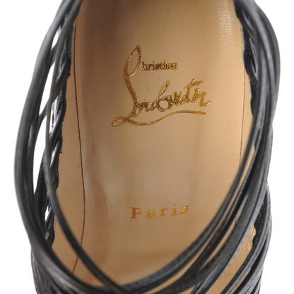Christian Louboutin Kid Gortika 100 Strappy Sandals 38.5 Black 7 of 8